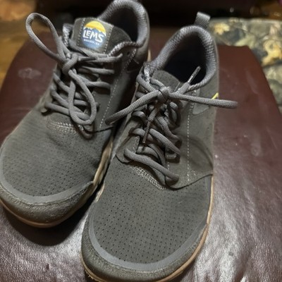 Lems Primal Zen Suede Shoes, Men's Size 10 .  Women s Size 11.5 Graphite Used