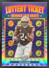 2022 Panini Contenders Optic Lottery Ticket #LT-15 Nick Chubb