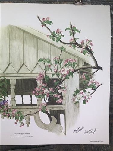 Maryrose Wampler, Lilac Apple Blossom, Signed Print, 28x22, Wall Art, Plate 6 - Picture 4 of 9