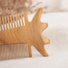 Image of Wide Toothed Comb Double Sided Hair Anti Static Brush Beard Styling