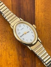 Vintage Timex Cavatina Watch Women Gold Tone 2003 Quartz 18mm New Battery