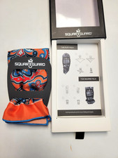  28 New SQUARE GUARD Men's 100 Silk Pocket Square Orange Blue PAISLEY NIB