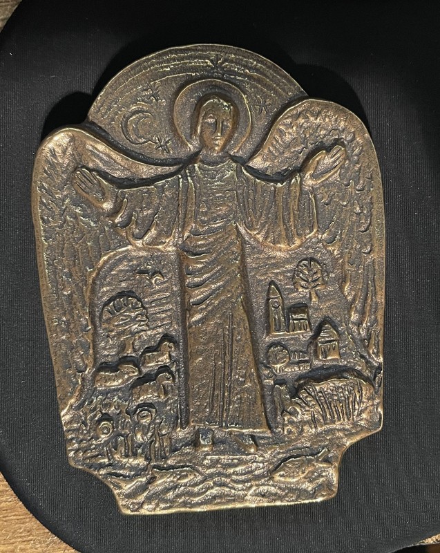 Vintage Greenbrier Collection, No. 406, 1990s, Guardian Angel High Relief Plaque