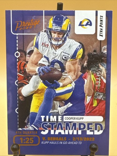 Cooper Kupp #TS-7 2022 Panini Prestige Time Stamped card