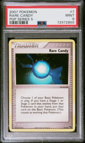 Rare Candy graded PSA 9 for sale on eBay