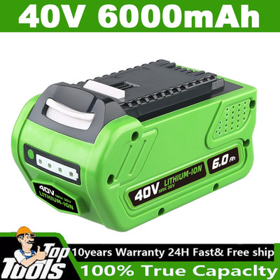 6,0AH 40V Power Li-Ion Akku Für Greenworks G-MAX 40Volt 29462 29472 29727 NEU DE