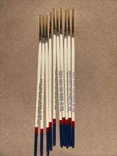 Eagle Gold Paint Brush 10/0 Series 25 USA NEW Set Of 10