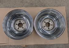 Vintage Chrome Reverse Steel Mag Wheels 15x8 4.5 Bp Mopar Ford Vintage Chrome Reverse Steel Mag Wheels 15x8 4.5 Bp Mopar Ford