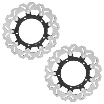 Pour Yamaha FZ6 Fazer S2 YZF-R6 XJ6 MT 03 MT-09 XSR900 2x Disque de frein Avant - Photo 1/4