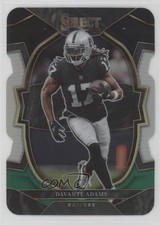 2022 Panini Select Concourse Black & Green Prizm Die-Cut Davante Adams #17 0b3