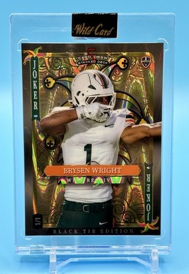 2026 Wild Card Black Tie Brysen Wright 1/1 Gold Lava Joker Card 1st Trading Card