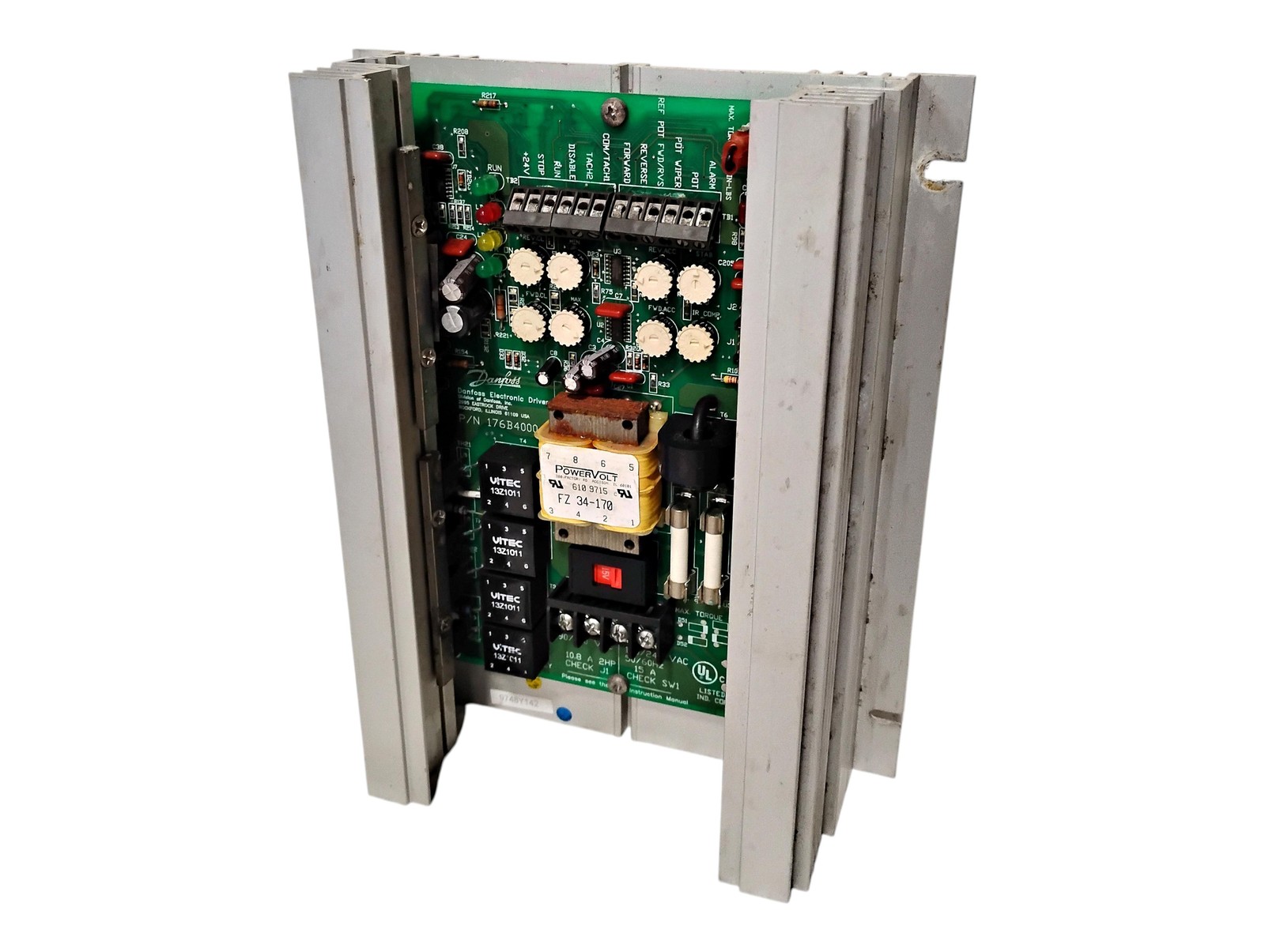Danfoss 176B4000 120/240 V AC 90/180 V DC 2 HP DC Motor Control