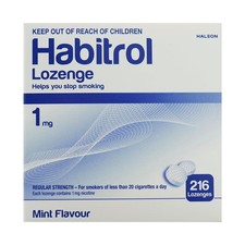 Habitrol Nicotine Lozenge Mint Flavor 216 Lozenges 1mg 216 Count Pack of 1 
