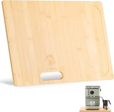 UPGRADED Oversize Bamboo Appliance Slider Fit for Breville Barista Espresso Mach