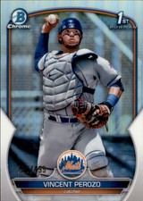 2023 Bowman #BCP-102 Vincent Perozo Chrome Prospects Refractors #/499