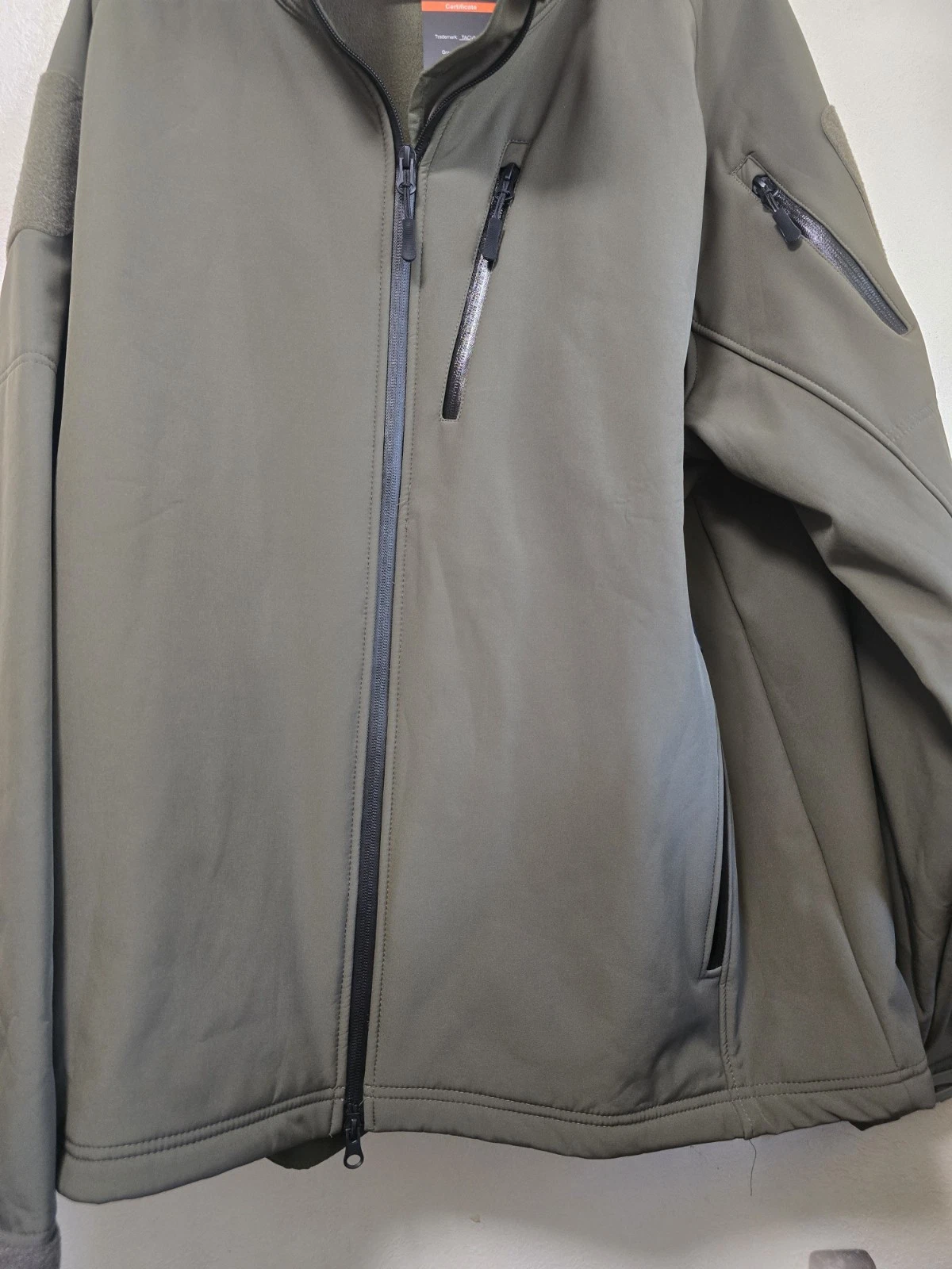 TACVASEN Men's Green Hooded Softshell Full Zip Jacket Size 2XL - product detail image 4