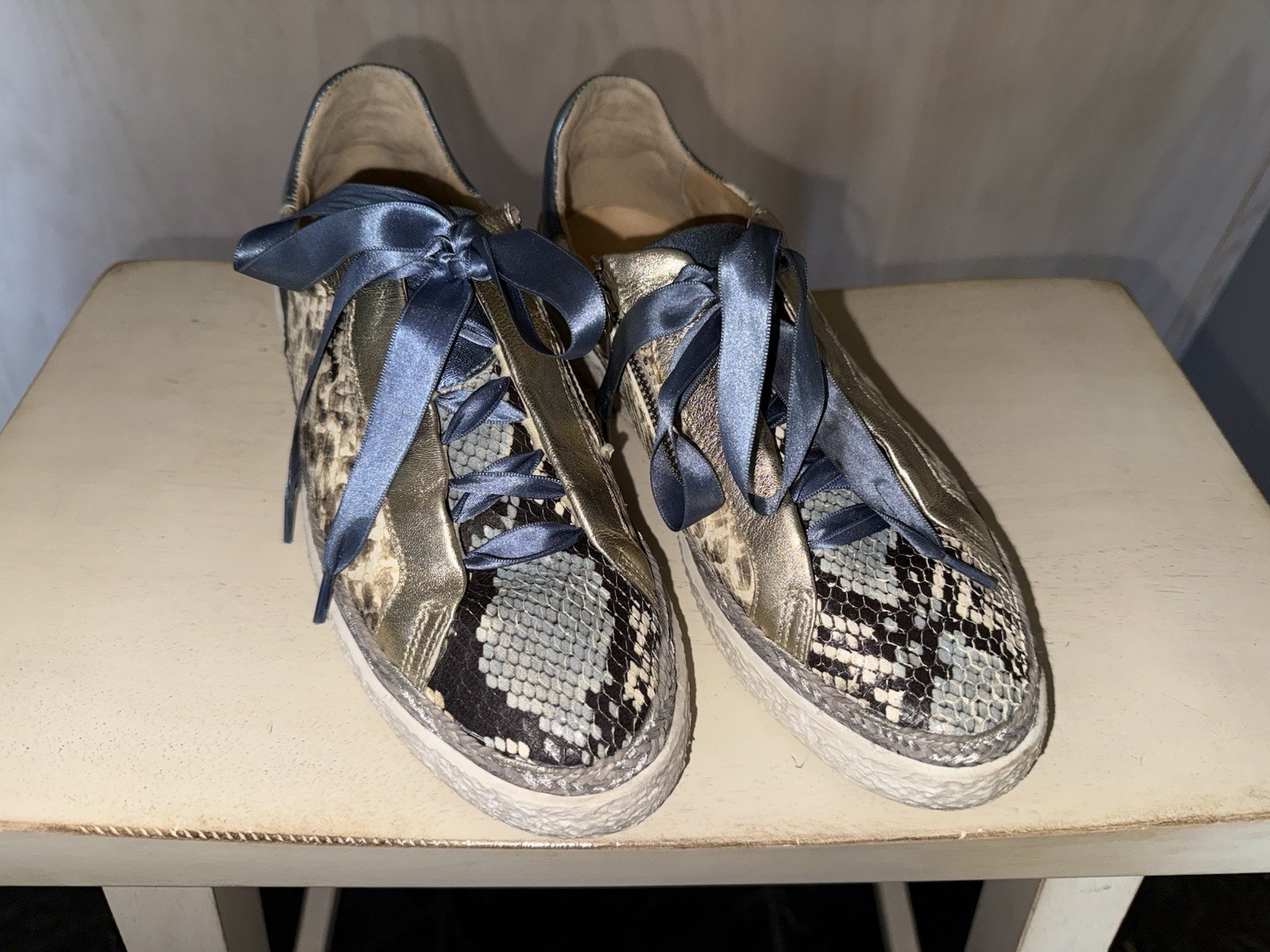 Softwaves Terracare Python Print Leather Ribbon L… - image 1