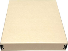 Museum Storage Box Tan, 8"X10"X1.5", Archival Boxboard, Drop-Front Design with M