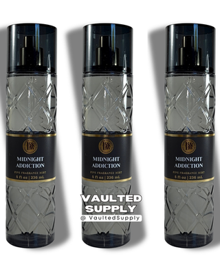 3-Pack Bath & Body Works Midnight Addiction Fragrance Mist 8 oz