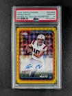 2024 Topps Chrome DRAKE MAYE 74/75 Rookie RC Auto Yellow Geo. #RA-DMA PSA 10