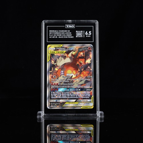 Reshiram & Charizard-GX graded TAG 6.5 for sale on eBay
