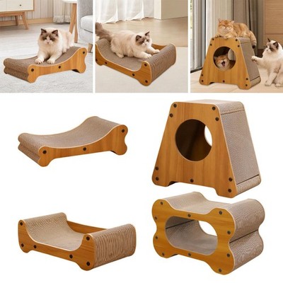 Katzenkratzbrett Wellpapier verdickter Boden Multifunktional Deko Katze