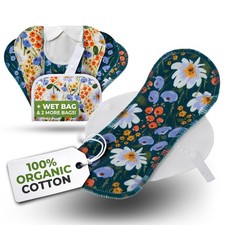 ÉcoConfort Protèges Slip Lavables Réutilisables en Coton Bio pour Pertes