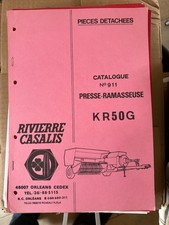 Lista części zamiennych KR 50 G Prasa wysokociśnieniowa Rivierre Casales Oryginalna Nieużywana