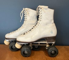 Betty Lytle Hyde Roller Skates White with Black Kryptos wheels