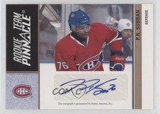 2010-11 Panini Pinnacle 18/50 PK Subban Oliver Ekman-Larsson #5 Auto 7i6