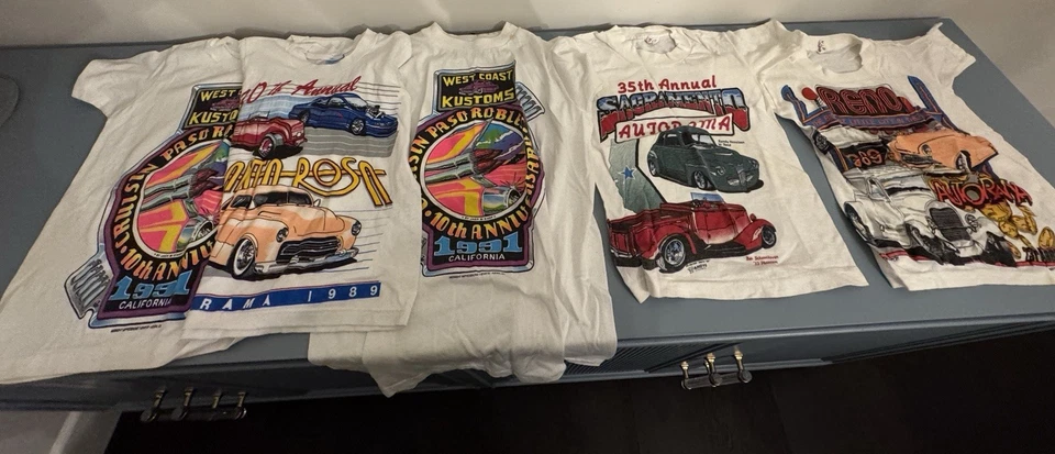 14 Vintage KIDS Classic Car T-Shirts Autorama Oakland Sacramento 80’s 90’s - Image 3 of 4