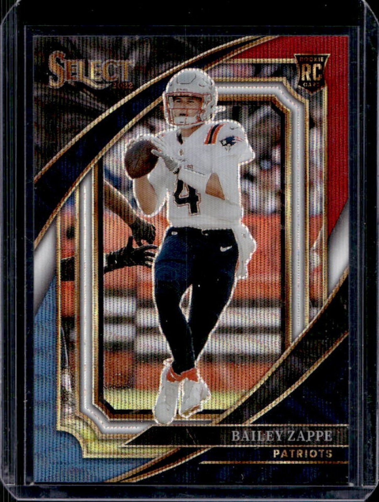 Bailey Zappe Panini Select #318 Tri-Color
