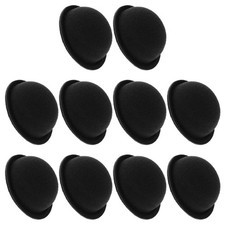 10Pcs Mini Doll Hats for Decoration Black Eva Reusable Craft Accessories