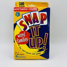 Learning Resources SNAP IT UP Card Games, Phonics  Reading: Word Families NEW