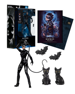 McFarlane DC Multiverse Batman Returns Movie Catwoman Deluxe Theatrical Bundle