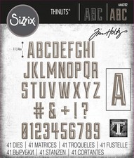 Sizzix Thinlits Dies By Tim Holtz 41/Pkg-Alphanumeric Emporium