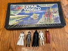 Star Wars Vintage 1977 Original Kenner Action Figure Lot  Leia Vader Case