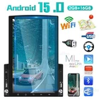 Android 15.0 2Din Car Stereo GPS WIFI 10.1'' Vertical Touch Screen Radio Carplay