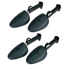 2 Pairs Men Practical Plastic Shoe Tree Shoe Stretcher Adjustable Length Green