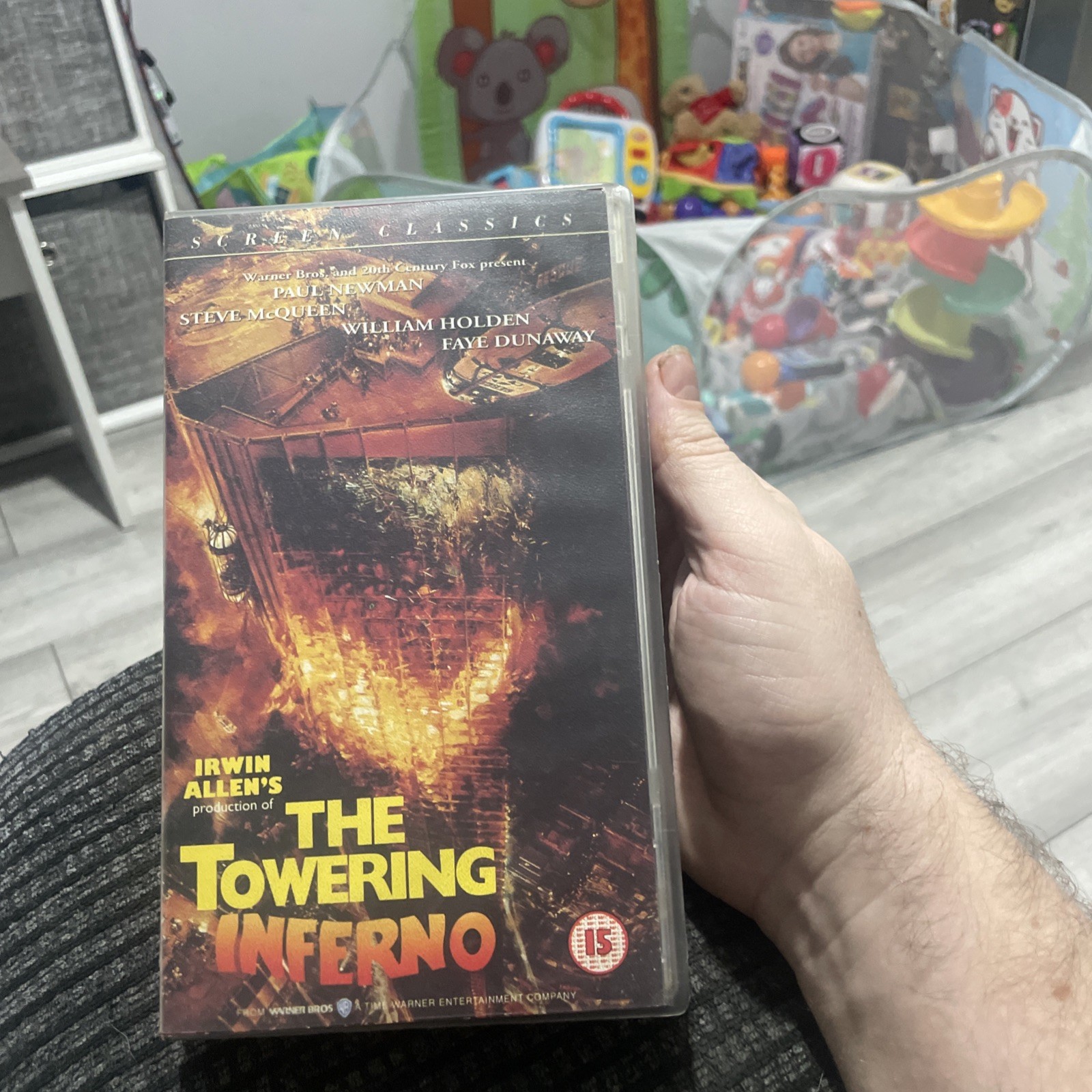 The Towering Inferno VHS Video (1993) Steve McQueen Rare