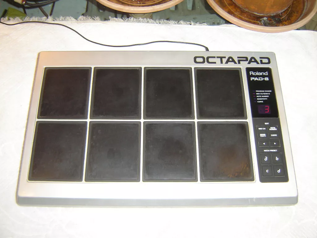 Roland PAD 8 Octapad Original 8 Pad Drum Midi Vintage Unit As Is