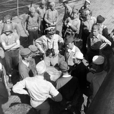 WW2 WWII Photo IJN Battleship Nagato Hand Over to  US Navy World War Two 7244