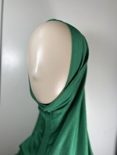 Girls Instant Pull On Hijab 1Pc Cotton Khimar Muslim Islamic Beaded