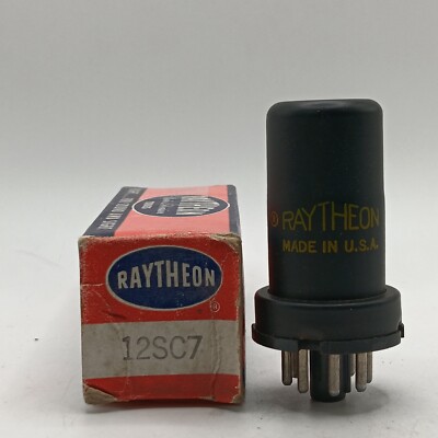 Raytheon 12SC7 Vacuum Tube VT268 Vintage RCA Howard Radios Amp Mixers.