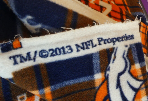 Denver Broncos Football Thema 2013 NFL Eigenschaften großer Fleece Stoff 69" x 73" - Bild 4 von 8