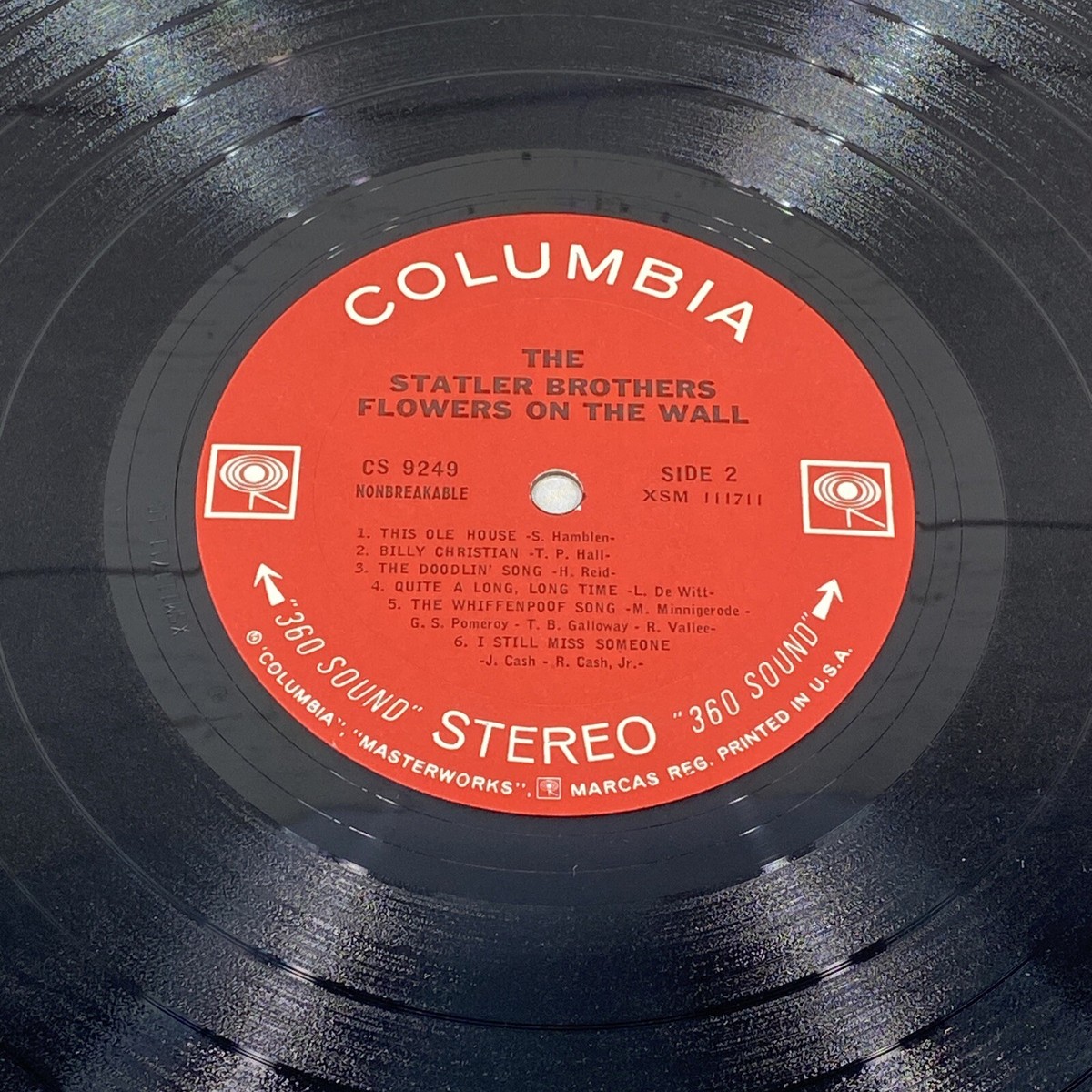 The Statler Brothers Flowers on the Wall LP Columbia CL 2449 CS