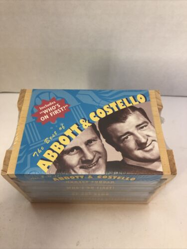The Best of Abbott & Costello Cassette Sealed Lot 4 w Wood Case 1995 - Picture 1 of 5
