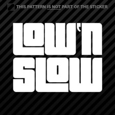 2x Low Slow Sticker Self Adhesive Vinyl Jdm Low And Slow
