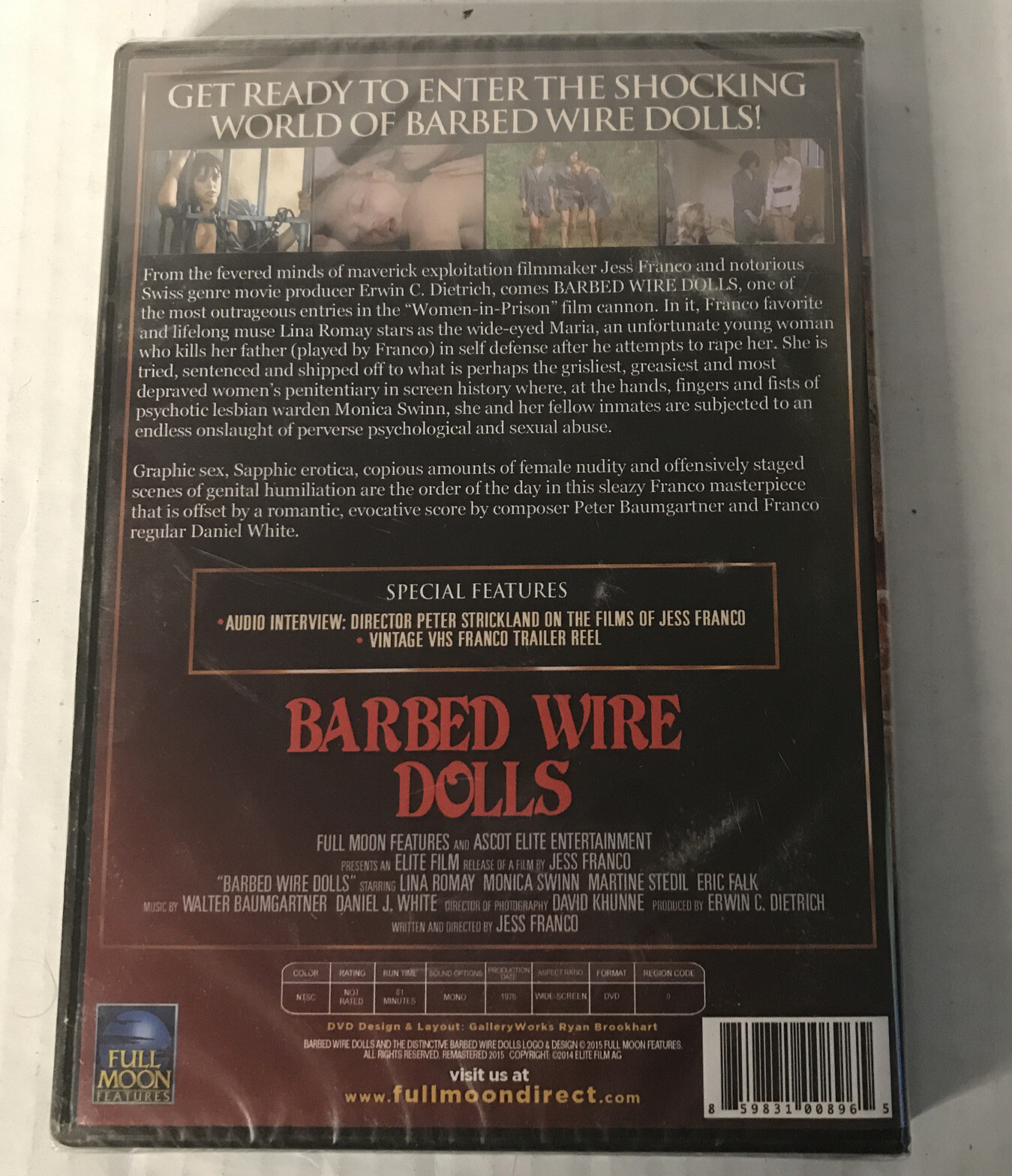 Barbed Wire Dolls (DVD) NEW & SEALED WIP Women In Prison Jess Franco