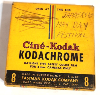 8mm Film Labeled Jappers First May Day Festival Reel Is Aluminum Jan 1949